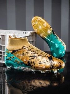 Chaussures de football toutes saisons en gros, nouveau style pour adolescents et hommes, entraînement sportif, tige en PU, doublure en coton, semelle en caoutchouc - Product Image 3