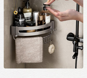 Meubles de toilette support de matériel poinçon gratuit ventouse toilette lavabo tenture murale fournitures salle de bain étagère de <span class=keywords><strong>rangement</strong></span> - Product Image 3