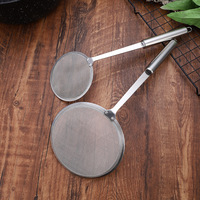 Cuillère écumoire en acier inoxydable 304 à mailles fines, passoire alimentaire, compatible lave-vaisselle, pour graisse, sauce et mousse, pour fondue, avec long manche