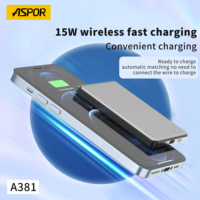 Panel Solar Magnético A382 con Carcasa Metálica Impermeable, Batería de Litio-Polímero de 10000mAh, Mini Banco de Energía Portátil Inalámbrico, PD 20W