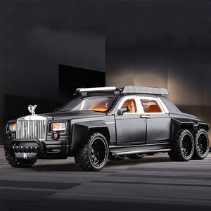 Modèle <span class=keywords><strong>de</strong></span> voiture <span class=keywords><strong>de</strong></span> sport Phantom 6X6 à l'échelle 1:32 <span class=keywords><strong>de</strong></span> haute qualité avec <span class=keywords><strong>toit</strong></span> étoilé, en métal moulé sous pression, haute simulation, collection classique, décoration - Product Image 2