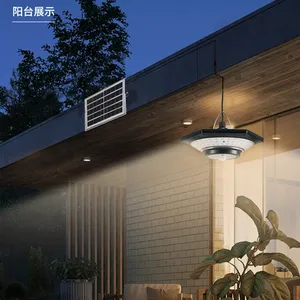 228led năng lượng mặt trời ánh sáng Trần đồ gia dụng trong nhà năng lượng mặt trời ánh sáng trần với PIR cảm biến chuyển động màu kép năng lượng mặt trời nội thất Đèn trần