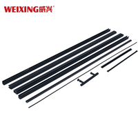 Chine Usine Vis Rouleau Rail Système Poignée En Aluminium Sans Cadre Porte De Douche Accessoires Sans Verre