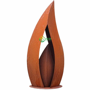 ARGE utdoor arden ecor UGE bstray etal REE orten Teel culpture - Product Image 6