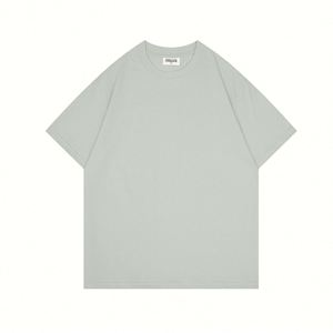 Design Design Custom Logo Summer Short Sleeve Men's T-<b>Shirt</b> Pure Cotton Loose Top in Solid Color for Promotional Use - Product Image 4