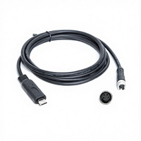 Cable de Comunicación Serial RS232 RS485 con Conector Tipo-C M8 de Fábrica, Conductor de Cobre Libre de Oxígeno para Cámara Industrial