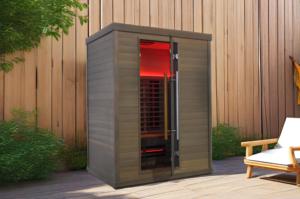 SS-300V Full Spectrum Soft Touch Control Infrared <strong>Sauna</strong> Low EMF Red Cedar Solid Electric for Indoor Outdoor Use Control Panel - Product Image 4