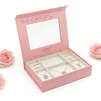 Caja de Cartón Corrugado Plegable, Ecológica, Reciclable, de Lujo, Color Rosa, con Laminado Mate, Cierre Magnético y Logotipo Personalizado