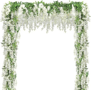 Lilisaura Künstliche Glyzinien-Girlande 36FT 5 Stück, Seiden-Hängeblumenranken für Hochzeitsbogen Party-Hintergrund Heim- und Gartendekoration - Product Image 1