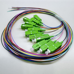 Pigtail de Fibra Óptica Monomodo SC/APC de 12 Colores Arcoíris Personalizado, LSZH 0.9mm 1.5M para Empalmes en Proyectos CATV FTTH PON - Product Image 6