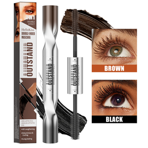Hot Selling Double Head Waterproof <strong>Mascara</strong> 2 in 1 <strong>Black</strong> <strong>Brown</strong> Color <strong>Mascara</strong> Silky Fiber 3D High Definition Curling <strong>Mascara</strong> - Product Image 6