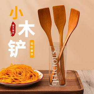 Ensemble de spatules en bois, 3 pièces, ustensiles de cuisine antiadhésifs pour faire frire des œufs et des steaks, utilisables au four, lavage à la main uniquement - Product Image 4