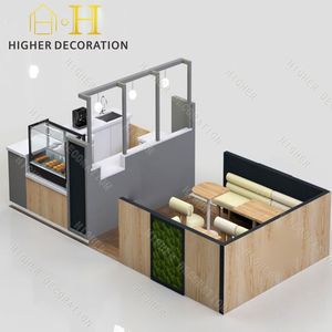 Kiosque de café Équipement de café Coffee Shop Counter Design Kiosk Stands for Mall - Product Image 3