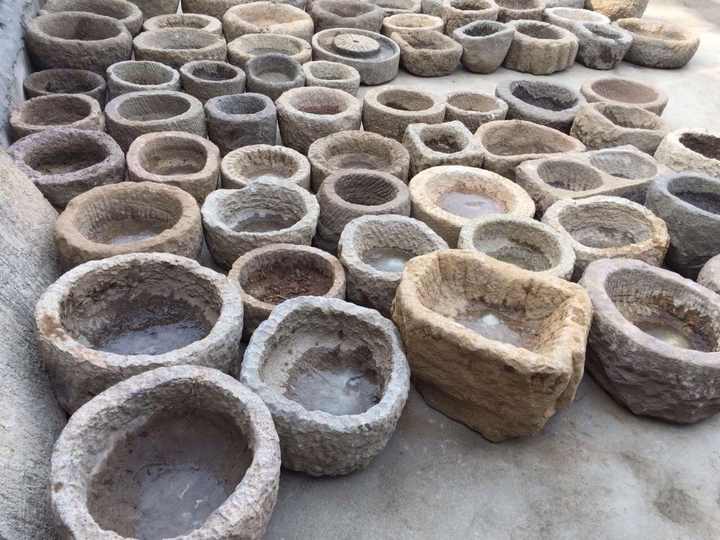 庭の装飾再生花崗岩中古石の飼い葉桶| Alibaba.com
