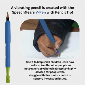 V Pen Red and <b>Green</b> Oral Motor Therapy Tool Textured Sensory Chew <b>Stick</b> for Speech Regulation - Product Image 3