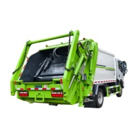 Camion à ordures à compression entièrement automatique ISU ZU 7m³, camion compacteur hydraulique pour déchets, vente directe d'usine