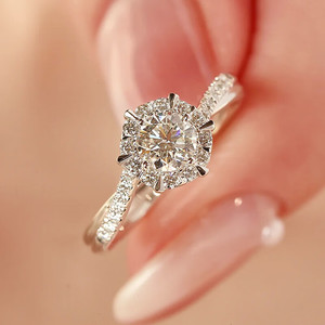 Anello con Design Geometrico a Fiocco di Neve, Stile Matrimoniale, Anello da Dito per Donne - Product Image 2