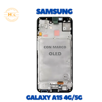 Teléfono Inteligente A15 4G/5G con Pantalla OLED de 6.5 Pulgadas y Marco Negro