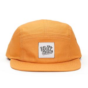 Gorras de Correr Personalizadas de 5 Paneles, de Algodón Tejido Naranja, con Logotipo, Gorras Desestructuradas - Product Image 2
