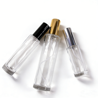 Vente en gros de flacons de parfum en verre ronds de luxe vides de 30 ml, 50 ml, 100 ml avec col à vis de 15 mm, vaporisateur, logo personnalisé et boîte