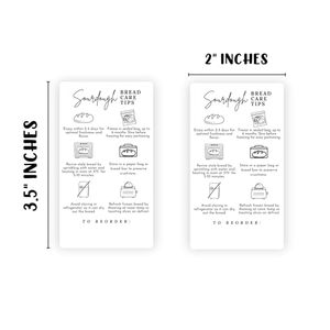 Tarjeta de Instrucciones para el Cuidado del Pan de Levadura Natural, Tamaño de Tarjeta de Visita, Etiqueta Adhesiva de Papel para Regalo, para Panaderos - Product Image 5