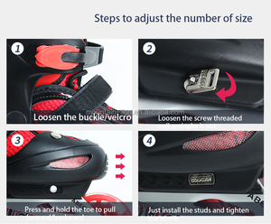 Patins à roulettes en aluminium de haute qualité pour enfants, <span class=keywords><strong>taille</strong></span> réglable, chaussures de patinage à roulettes lumineuses, garçons filles, hiver - Product Image 6