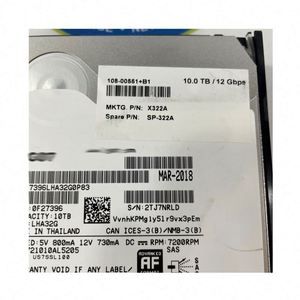 ฮาร์ดดิสก์ NETAPP ของแท้ รุ่น 0F27375 ขนาด 3.5 นิ้ว ความจุ 10TB ความเร็ว 7200 รอบต่อนาที 12Gb/s รุ่น HUH721010AL5204 - Product Image 5