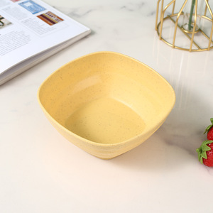 Square Wheat <b>Straw</b> <b>Bowl</b> Reusable Biodegradable Soup Rice <b>Cereal</b> <b>Bowl</b> Eco Friendly Dinnerware for Kitchen Camping - Product Image 2