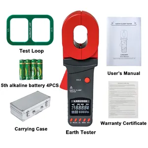 Pince numérique portative portative sur l'équipement d'essai de testeur de résistance de terre au sol