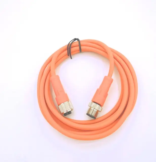 Circular Sensor M12 4Pole C Coding Male Solder Connector Overmolded PUR Cable Waterproof IP67 For Antomtive Power