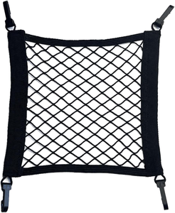 Filet de fixation élastique en polyester pour casque de moto et vélo, avec crochets robustes, 30x30cm, pour casques, vélos, paniers et bagages - Product Image 1