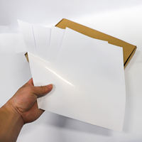 Feuilles d'autocollants adhésifs en acrylique imperméables format A4, simple face, compatibles avec les imprimantes jet d'encre, papier d'étiquettes numérique pour l'emballage