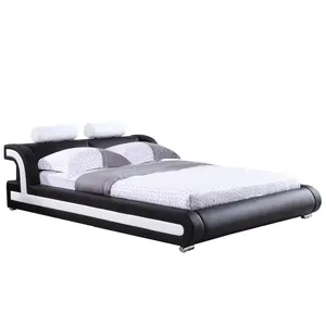 Новейший дизайн кровать стиль хранения мебель для спальни современная мягкая кровать