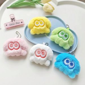 Porte-clés pieuvre en peluche moelleuse de dessin animé, pendentif de sac mignon, jouet en coton doux, cadeau pour filles et enfants - Product Image 2