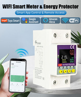 JMRD-WIFI/CS 63A Zigbee WiFi Din Rail Smart Switch Remote Control AC 220V Meteran Energi Digital