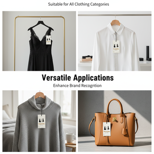 Factory Direct Wholesale: Custom-Printed Brand Logo Hangtags on Coated Paper for Home Textiles with Fast Shipping - Product Image 2