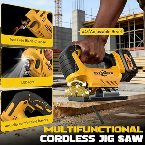 <span class=keywords><strong>Kit</strong></span> combinado de herramientas eléctricas inalámbricas sin escobillas 4 en 1, pulidora, llave de impacto, amoladora recta y sierra de calar con accesorios - Product Image 4