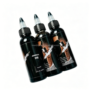 Encre de tatouage professionnelle pour barbier, spray aérographe 60ml, brun naturel, imperméable, pour salon de coiffure, soin de la barbe, rehaussement de la ligne des cheveux, teinture - Product Image 1