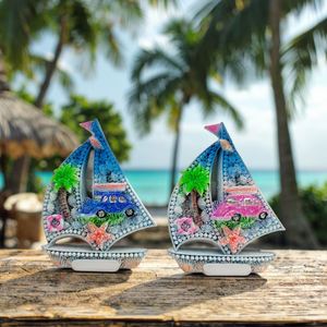 Imán de Resina para Refrigerador, Recuerdo Turístico, Regalo de Playa, Decoración Navideña para el Hogar - Product Image 6