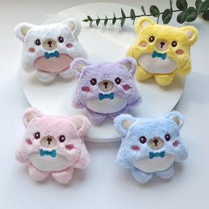 Kedatangan Baru Gantungan Kunci Beruang Plush Lucu untuk Anak Perempuan, Gantungan Beruang <span class=keywords><strong>Mini</strong></span> Lembut dengan Dasi Kupu-kupu, Hadiah untuk Anak TK, Bayi Laki-laki dan Perempuan - Product Image 5