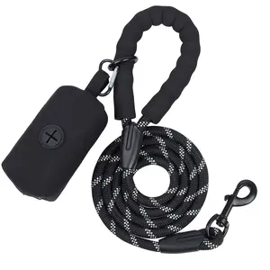 Accessori per animali domestici di dimensioni personalizzate guinzaglio regolabile per addestramento del cane guinzaglio per cani impermeabile corda da arrampicata guinzaglio per cani in canapa di nylon 1.2 M