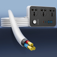 LDNIO SC3604C Bande d'alimentation USB 3 voies étanche pour l'extérieur Bande d'alimentation pour port USB