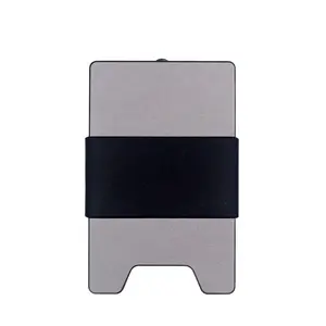 Siêu Kinh Doanh Minimaist Pop Up Nhôm Kim Loại Pocket Money Clip Chủ Thẻ Rfid Chặn Chống Trộm Slim Thời Trang Chủ Thẻ