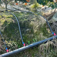 Tuyau d'irrigation agricole en PEHD noir enroulé pour micro-aspersion, directement de l'usine, pour drainage et alimentation en eau