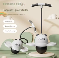 Ballon de saut d'équilibre intérieur/extérieur avec poignée en éponge perlée résistante aux rayures, ballon rebondissant pour un usage domestique