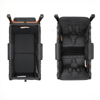 Poussette double pour bébés, adaptée au deuxième enfant, utilisation en extérieur, les enfants peuvent s'asseoir et se coucher, chariot de camping pliable et pouvant être poussé ou tiré