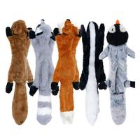 Jouets pour chiens indéchirables, écologiques, imperméables, sans rembourrage, couineurs, en peluche, mignons animaux, pour chiots