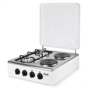 Estufa de <span class=keywords><strong>Gas</strong></span> para Cocina RAF de 1000W, Electrodoméstico de Cocina con Cuatro Hornillas, Quemadores Dobles de <span class=keywords><strong>Gas</strong></span> y Eléctricos - Product Image 3