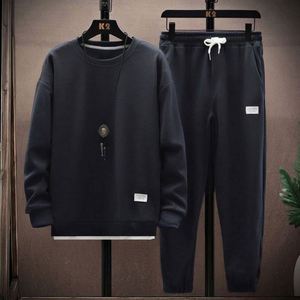 ชุดเซ็ตสองชิ้นลายวาฟเฟิลสำหรับผู้ชาย ขายดี รุ่น I-0577 เสื้อแขนยาว กางเกงขายาวทรงหลวม สวมใส่สบาย เหมาะกับฤดูร้อน เป็นมิตรต่อสิ่งแวดล้อม สินค้ามาใหม่ - Product Image 4