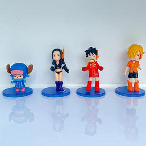 Statue en PVC Jinbe, <span class=keywords><strong>lot</strong></span> de 10 pièces, ensemble de figurines Anime le <span class=keywords><strong>chapeau</strong></span> de <span class=keywords><strong>paille</strong></span>, jouet de poupée pour cadeaux - Product Image 3